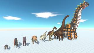 Mammals vs Evolved Herbivore Dinosaurs - Can They Stop the Final Giant?