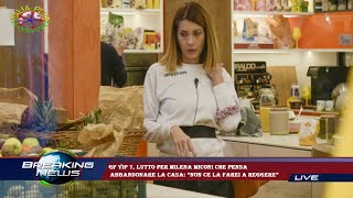 Gf Vip 7, Lutto Per Milena Miconi Che Pensa Abbandonare La Casa Non Ce La Farei A Reggere