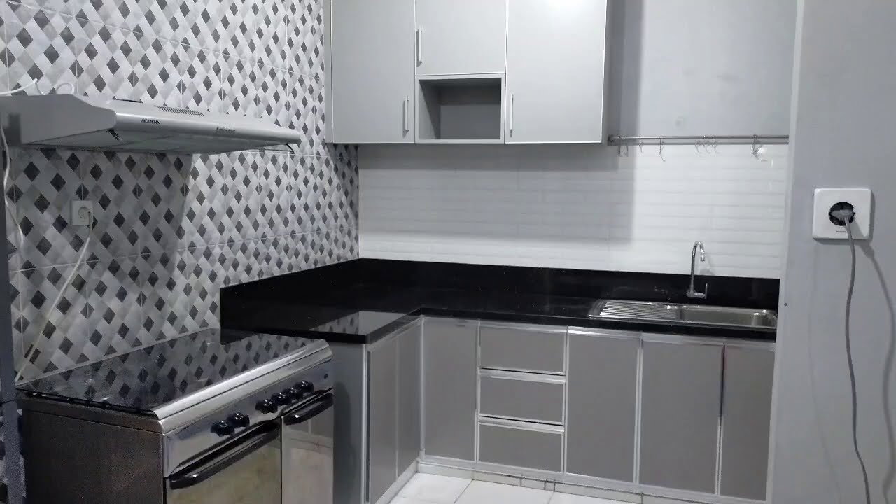 Riview Kitchen Set Minimalis bahan Aluminium YouTube