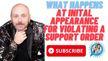 What can happen at the initial appearance for a child support violation?