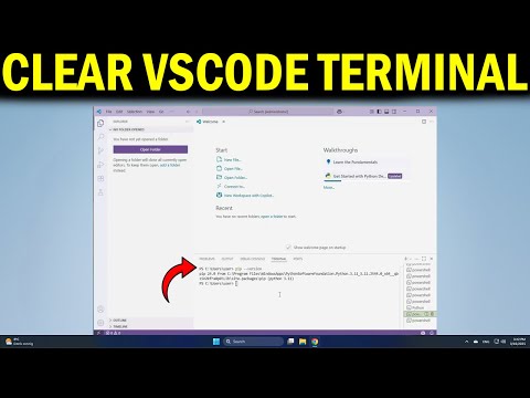 How To Clear Terminal in VS Code Using Python Commands  Reset VS Code Terminal