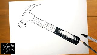 How to Draw a Hammer Easy Step by Step