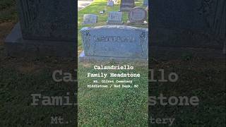 A Grave with No Body: The Calandriello Family Headstone #cemetery #jerseyshore #truecrimecommunity