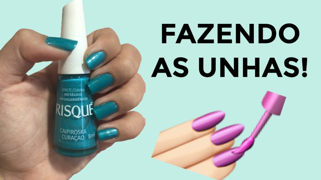 PINTANDO AS UNHAS DE TURQUESA! #UNHASDABELA