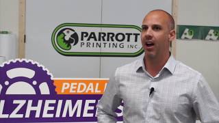 Pedal for Alzheimer's Sponsor: Parrott Printing