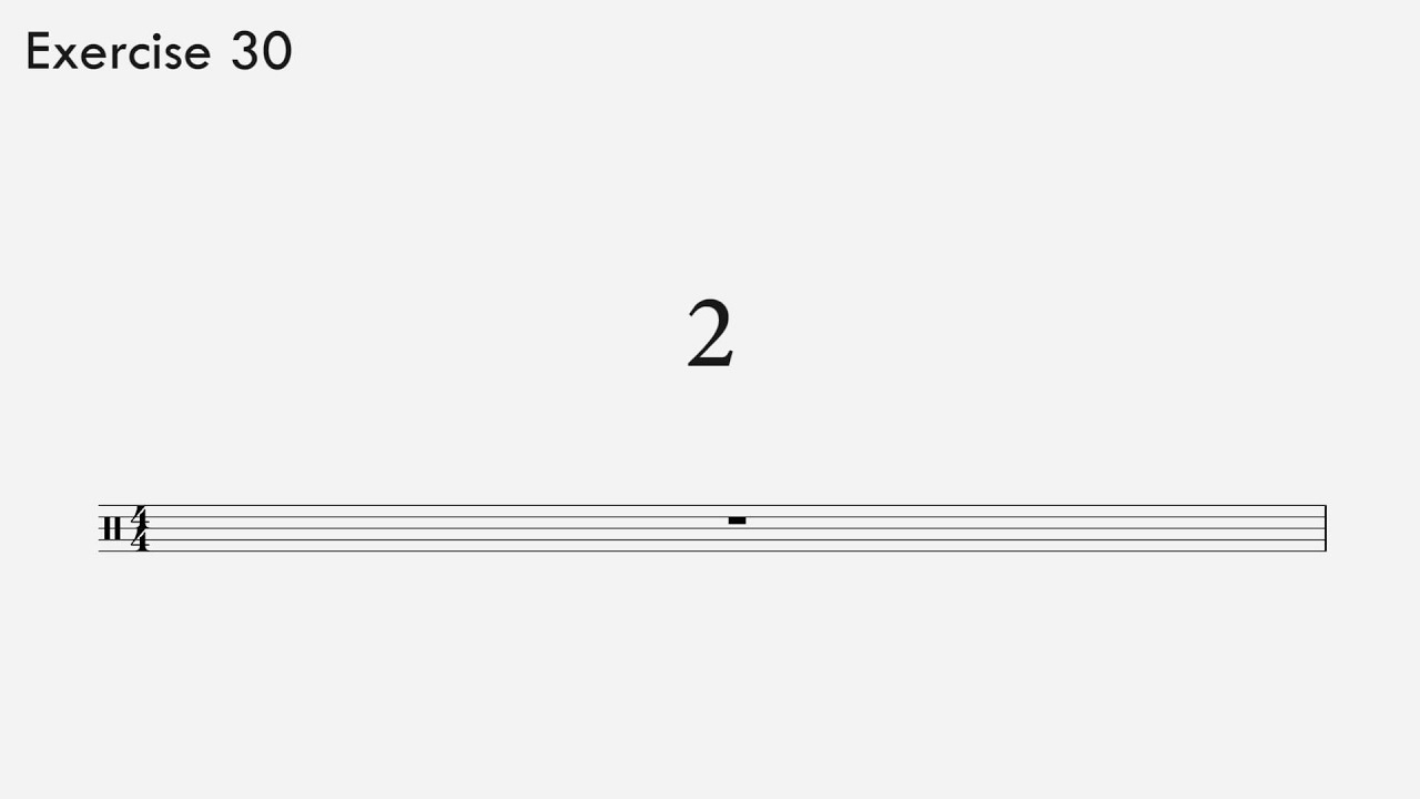 Rhythm Ear-Training Exercise 30 / Beginner (sixteenth notes) - YouTube