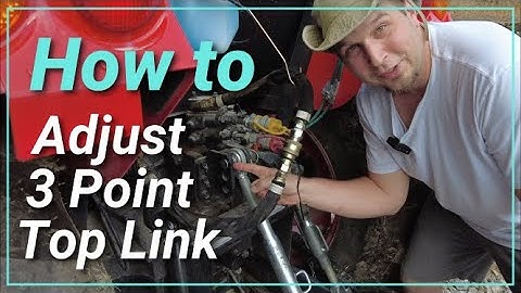 How to ADjust the Top LINK! 3 Point Hitch on your Tractor! What to do with 3 HOLES! Lets Take a look