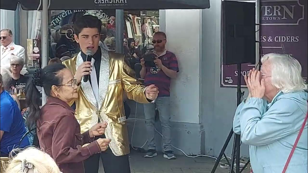 Emilio Santoro as Elvis, Devil in Disguise, Weston super Mare 2022