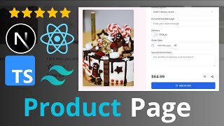 Ecommerce Product Page - NextJS, React, Typescript, Tailwind CSS, ShadCN