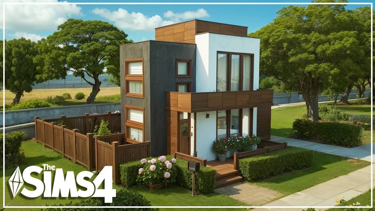 Base Game Modern Cozy House | NO CC | Sims 4 Speed Build - YouTube