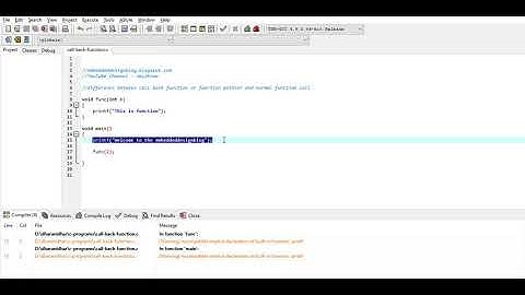 Difference between Call Back Function and Normal function || Function Pointers || C Programming