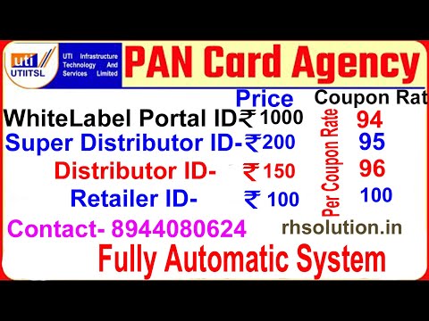 Pan Card agency UTI | Pan Card Software Admin Panel | Pan card Whitelabel Portal