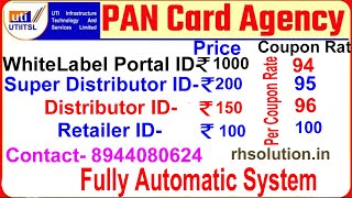Pan Card agency UTI | Pan Card Software Admin Panel | Pan card Whitelabel Portal
