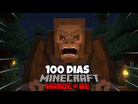 I Survived 100 DAYS with BIGFOOT in Minecraft Hardcore💀
