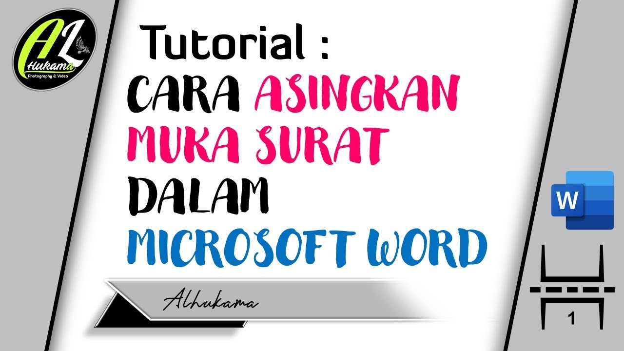 Cara Asingkan Muka Surat Dalam Microsoft Word Youtube