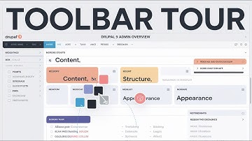 Introduction & Toolbar Tour | Drupal 9 Administration toolbar overview | Toolbar Drupal 9