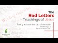 THE RED LETTERS - Part 5: Salt and Light (Sunday Service 24 January 2021)