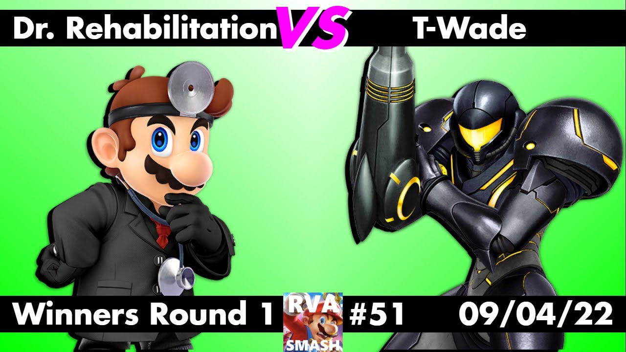 RVA Smash 51 Dr. Rehabilitation (Dr. Mario) vs TWade (Samus