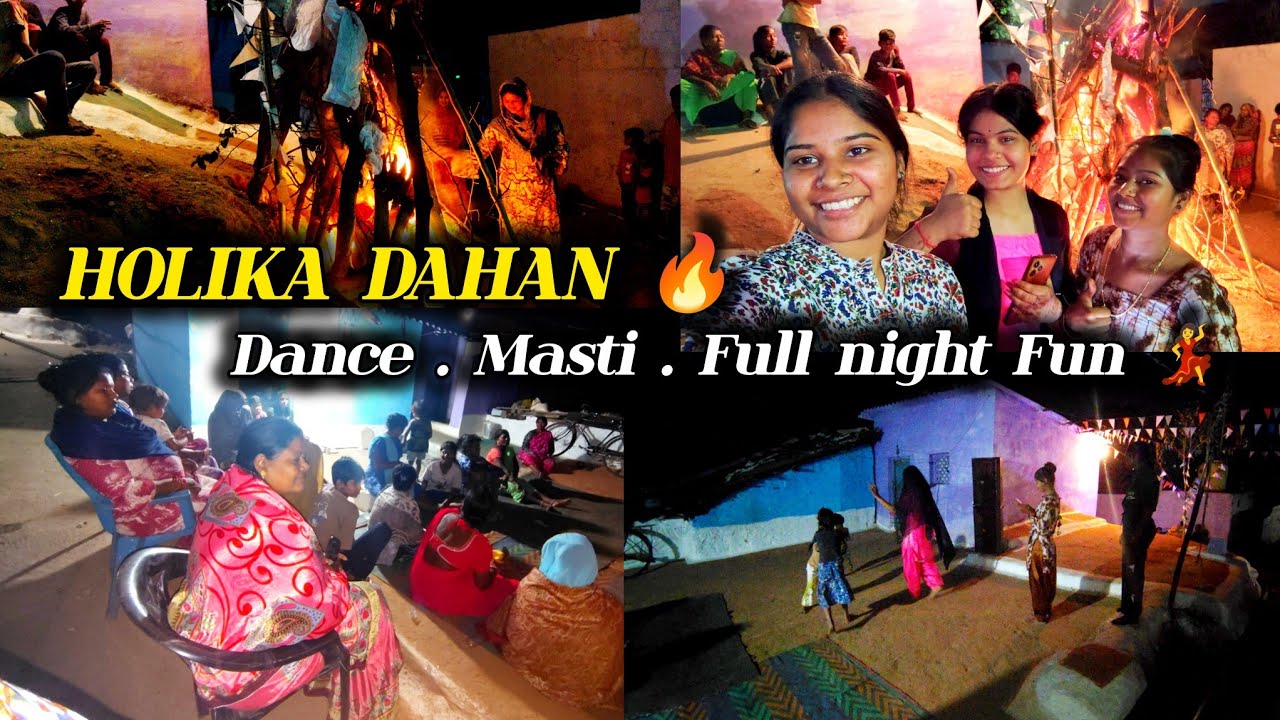 Holika Dahan Ki Raat 🔥 | Full Dance & Masti Vlog 💃#holikadahan #holi2026 #vlog 