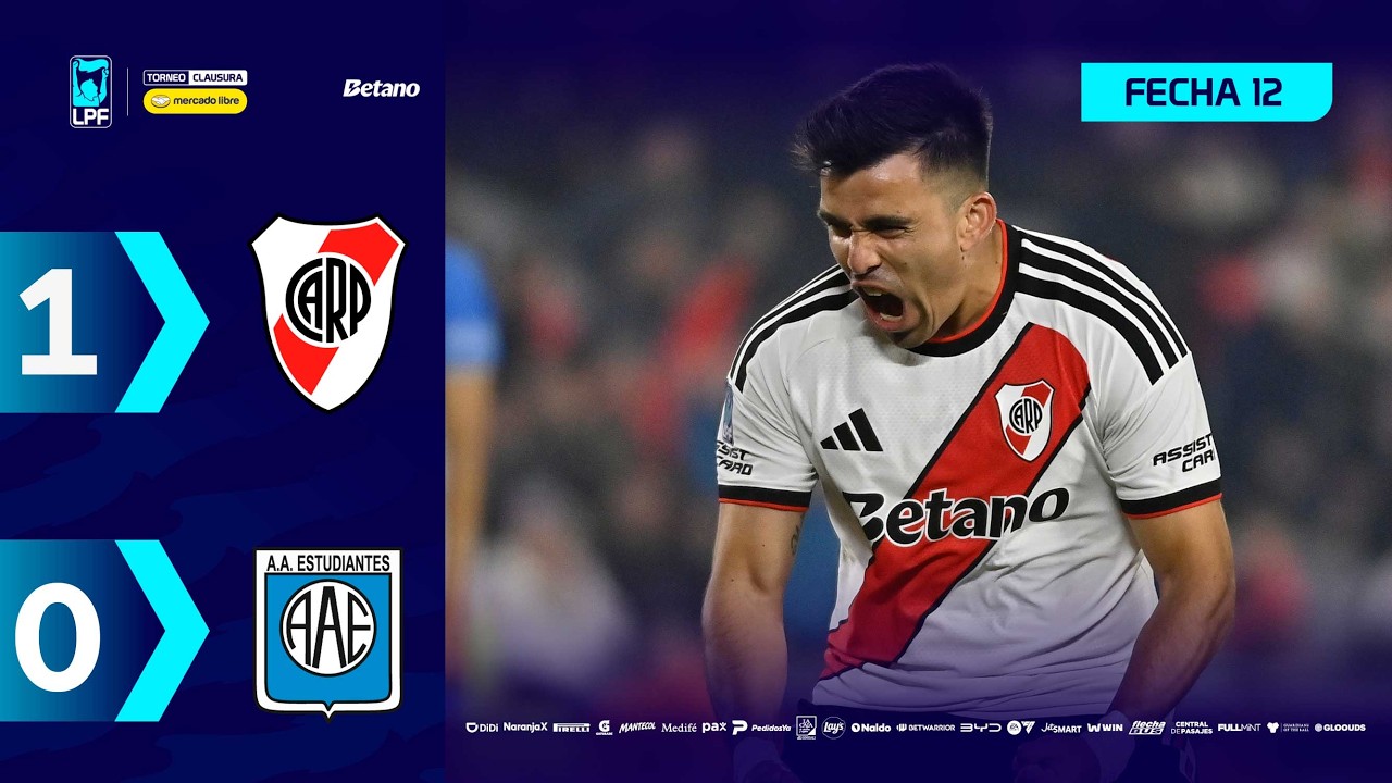 [아르헨티나 리그] RIVER 1 : 0 ESTUDIANTES RC | Resumen del partido | #TorneoMercadoLibre Clausura 2026 🏆