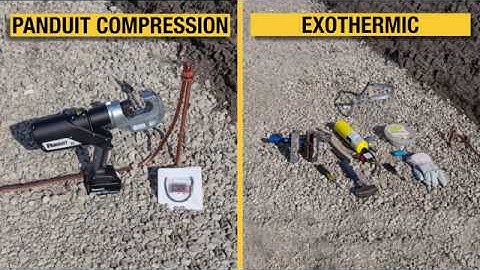 Panduit Compression Direct Burial Grounding System vs. Exothermic