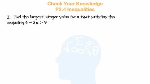 Inequalities - dealing with a negative variable