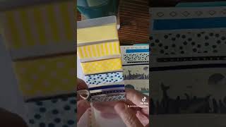 Wrapping washi tape on a travel card