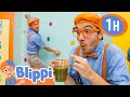 Rock Climbing and Healthy Smoothies | Blippi | 🔤 Moonbug Subtitles 🔤 | Learning Videos