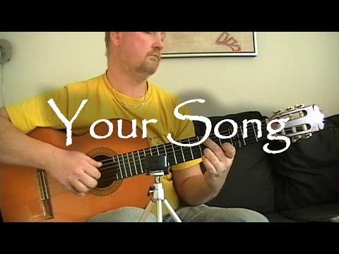 Your Song - Elton John | fingerstyle guitar (with tabs)