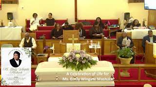 Celebration of Life for Mrs  Emily Wingate Mashack