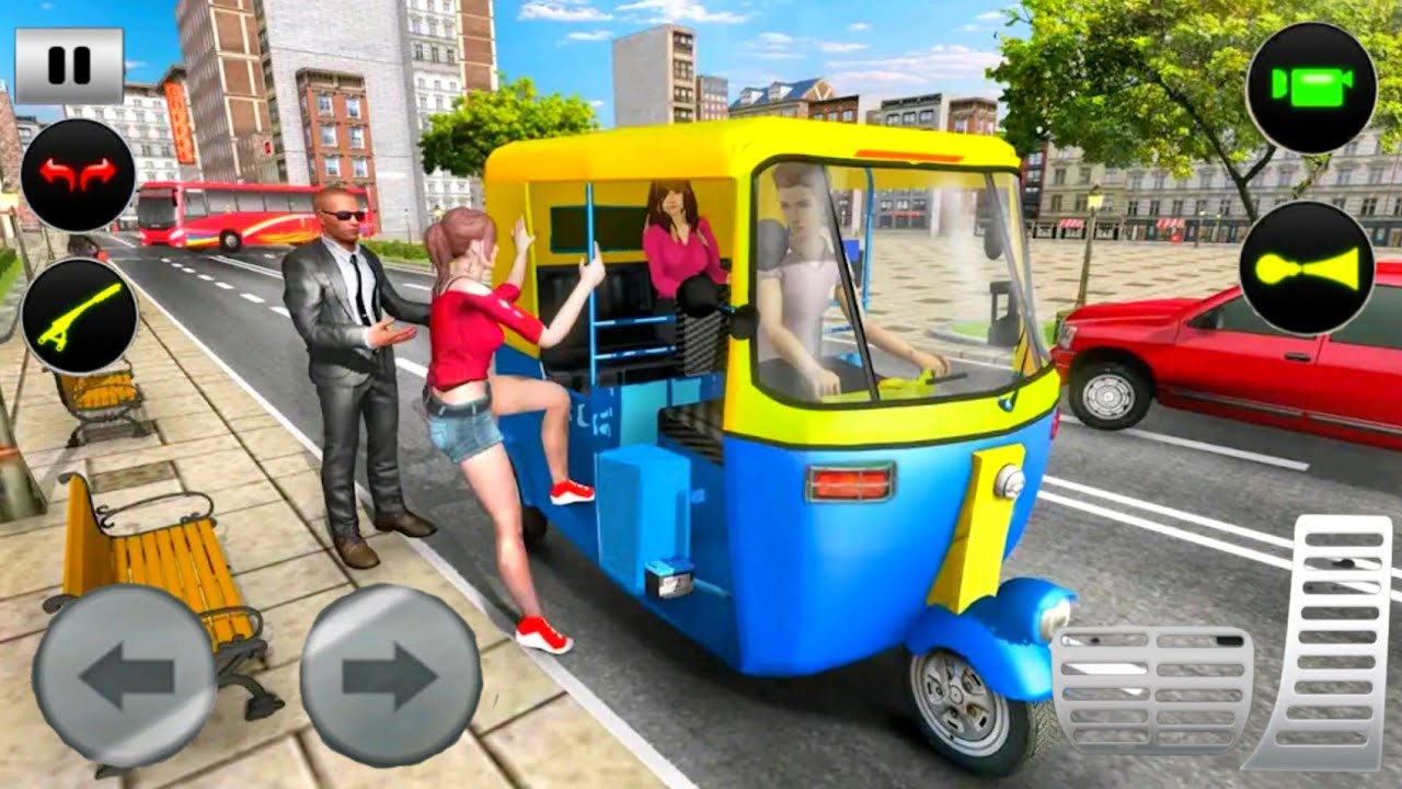 Modern Rickshaw Driving Games 🛺 💥 || Let's Drive Tuk Tuk || Gameplay 01 || Games4Life