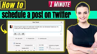 How to schedule a post on twitter