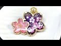 【UVレジン 100均】大人可愛い桜キーホルダー作ってみました！ resin