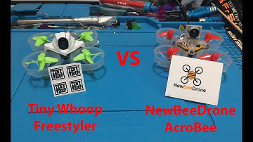 Part 2 Tiny Whoop Freestyler vs NewBeeDrone AcroBee, Let the Battle Continue!