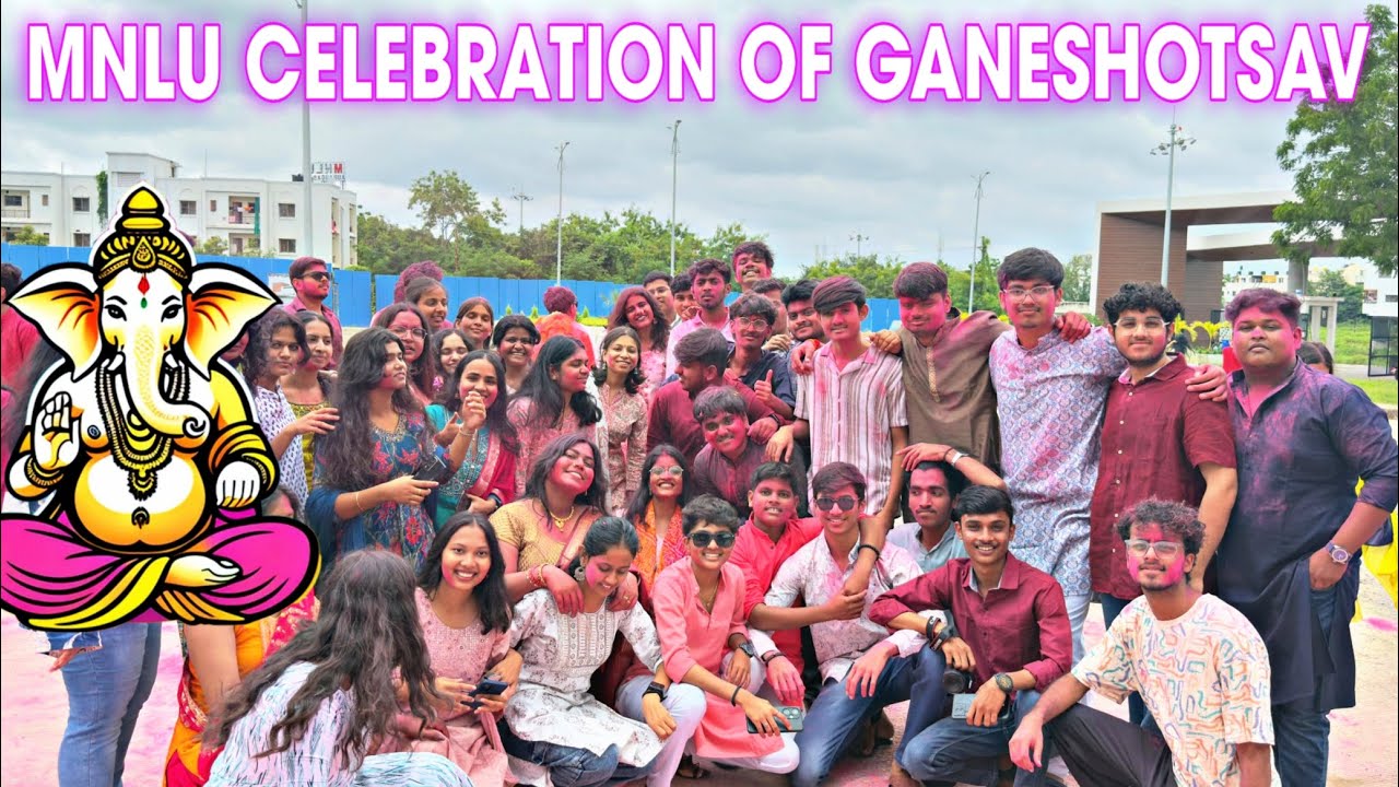 Ganeshotsav celebration in NLU  with blessings and joy | Celebrating Ganesh Utsav 