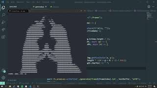 Played Bad Apple on Windows Terminal Using NodeJS