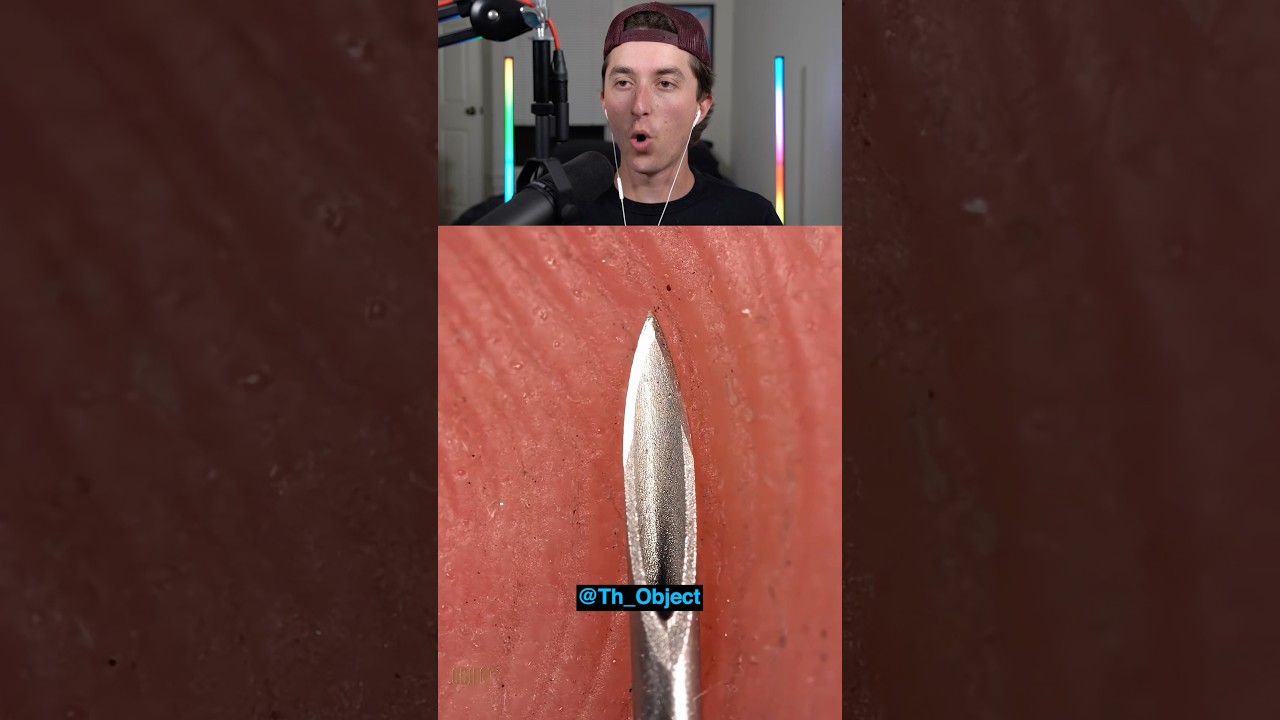 Zooming Into Needle Slow Motion 🤯🤯🤯