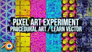 Learn vector transformations with Pixel Art experimentation in Blender