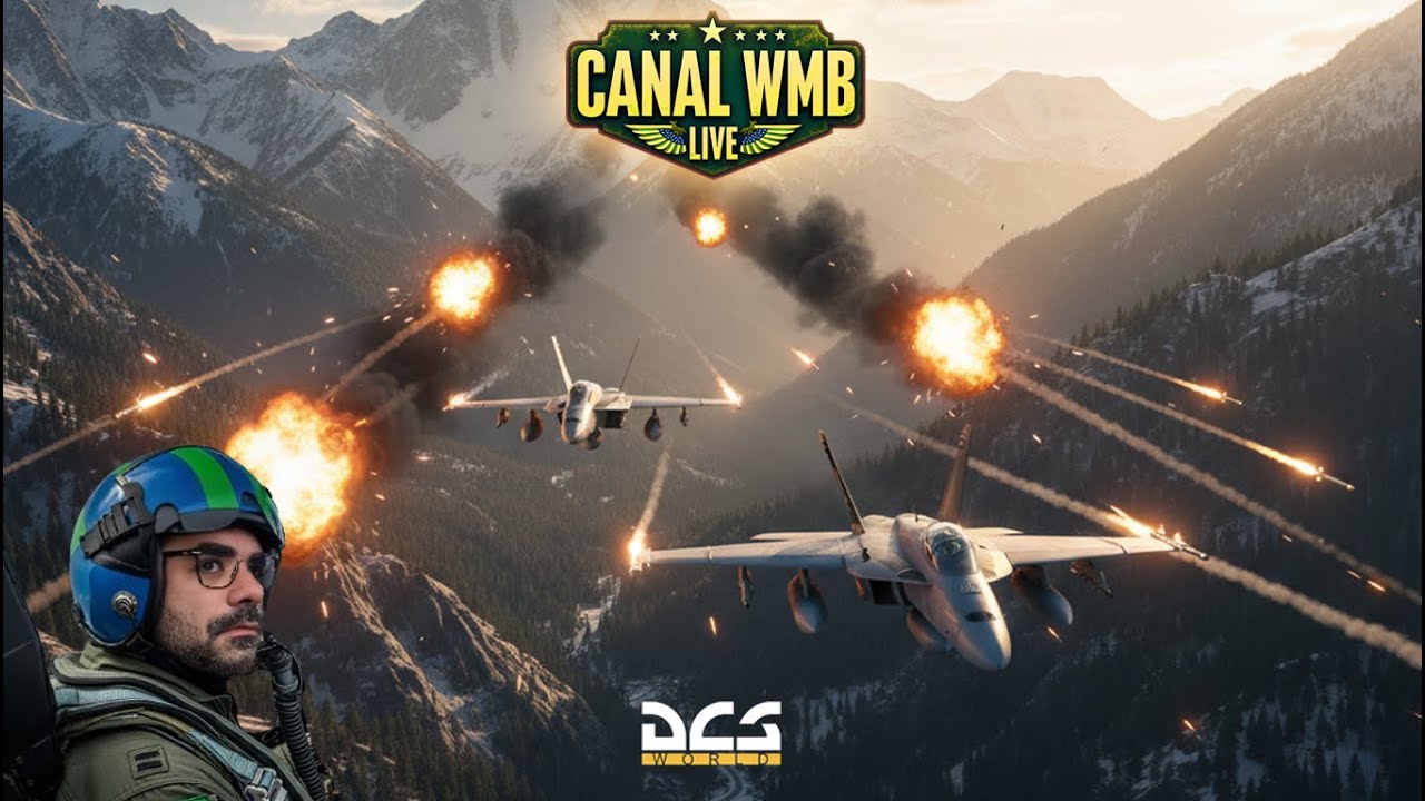 SERÁ QUE O GUI CANIL SOBREVIVE À MINHA MISSÃO? 😱 Voo Estratégico (ou quase)! - DCS | LIVE