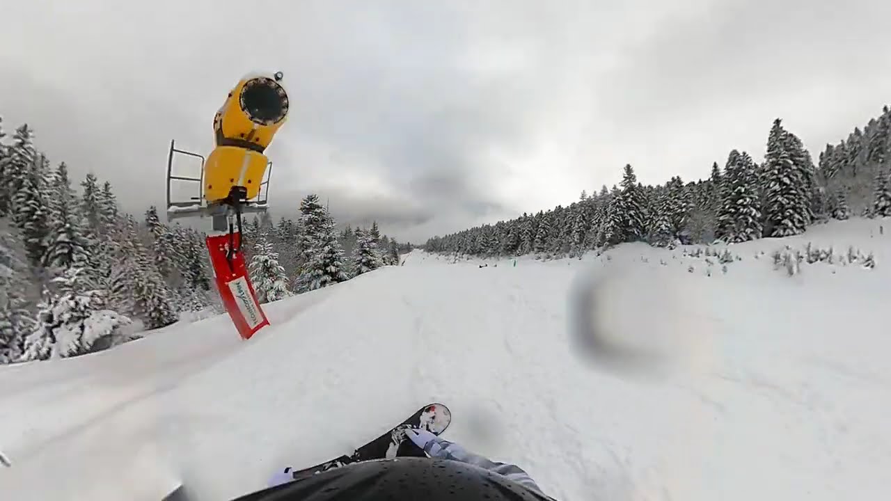 Piste Bonascre en Snowboard – Ax 3 Domaines | POV GoPro Max 360