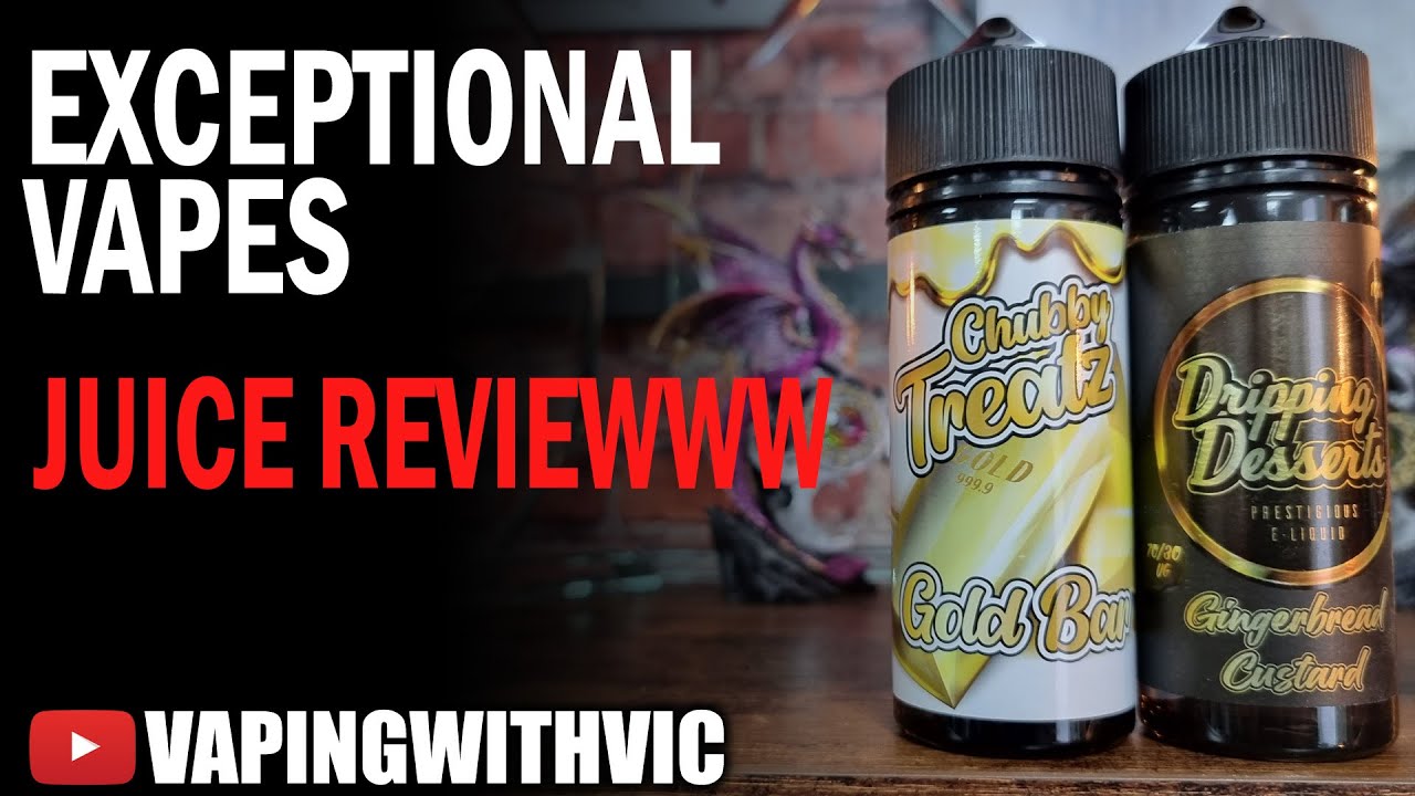 Exceptional Vapes - Gold Bar and Gingerbread Custard