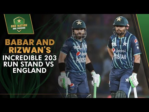 🔥 Babar Azam and Mohammad Rizwan's Incredible 203-Run Stand vs England 🙌