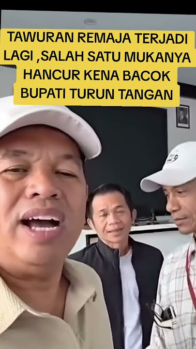 Youth brawl occurs again. The victim's face was destroyed by a machete #kdm #kangdedymulyadi #gov...