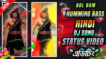 bol bam Hindi Dj Song Humming Bass Status Editing Tutorial Alight Motion Video Editing