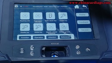 how to use lonsdor k518ise add key for bmw fem bdc