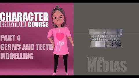CHARACTER CREATION IN BLENDER PART 4 (GERMS AND TEETH MODELLING)
