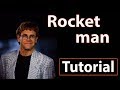 Como tocar "Rocket man"(Elton John) - Piano tutorial, partitura y Mp3