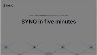 SYNQ Data Observability - five minute product demo