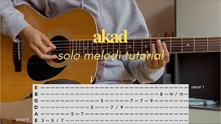 Video thumbnail of "tutorial solo melodi akad - pusakata live vindes"