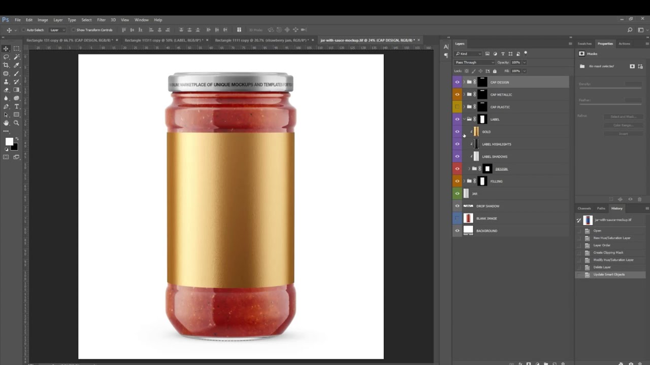 Sauce Jar Mockup  - How to Use